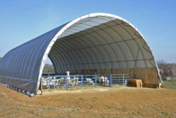 34'Wx40'Lx17'4"H quonset cover shed